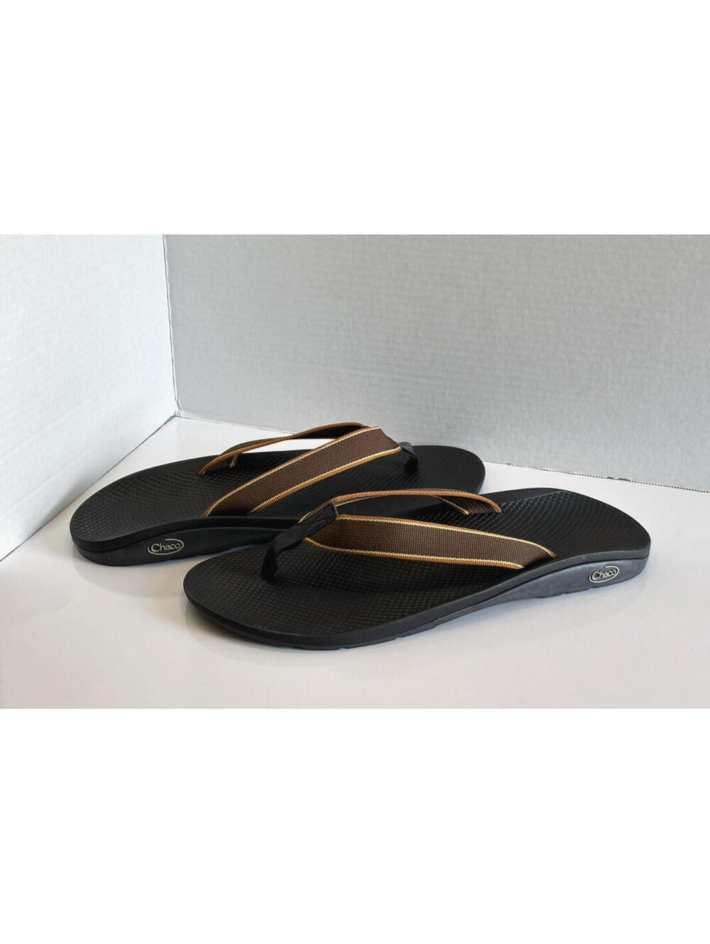 Chaco Rapid Pro Men's Flip Flops Brown Outdoor Shoes Vibram Sole Size US 14